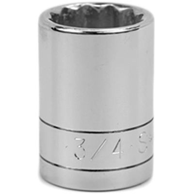 SK TOOLS - SKT-40124 - 3/4" 1/2" Drive 12 Point Fractional Standard Chrome Socket pa2