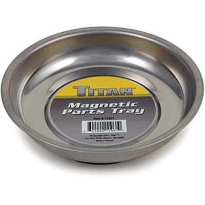 TITAN TOOLS - 11061 - 4-1/4" Stainless Steel Mini Magnetic Parts Tray pa1