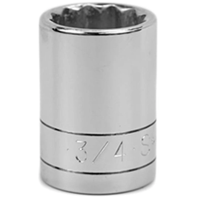 SK TOOLS - 40124 - 3/4" 1/2" Drive 12 Point Fractional Chrome Socket pa2