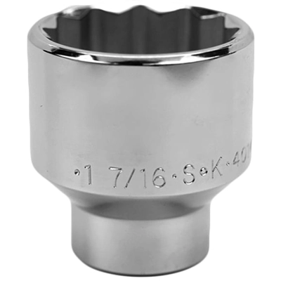 SK TOOLS - 40146 - 1-7/16" 1/2" Drive 12 Point Fractional Chrome Socket pa2