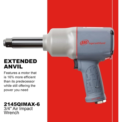 INGERSOLL RAND - 2145QIMAX-6 - 3/4" Impact Wrench with Extended Anvil pa2