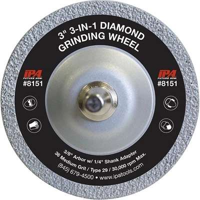 IPA - 8151 - 3-in-1 Diamond Grinding Wheel pa1