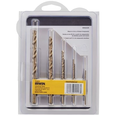IRWIN - 11117 - Hanson 10-pc Spiral Extractor & Drill Bit Combo Pack pa2