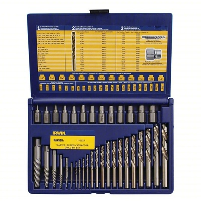 IRWIN - 11135ZR - Hanson Screw Extractor and Drill Bit Set pa2