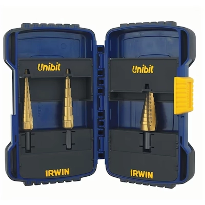 IRWIN - 15502 - Unibit 3-piece TiN Step Drill Bit Set pa2
