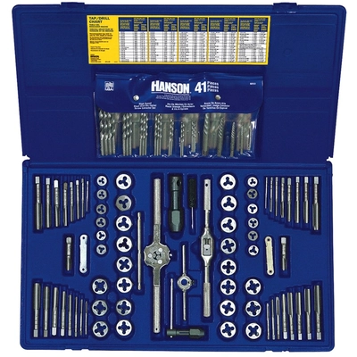 IRWIN - 26377 - Machine Screw / Fractional / Metric Tap & Hex Die and Drill Bit Deluxe Set pa1