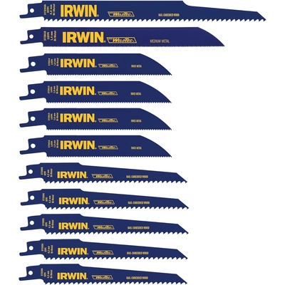 IRWIN - 4935496 - 11 Piece Reciprocating Saw Blades Set pa1
