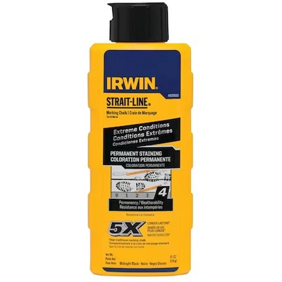IRWIN - 4935520 - 6 oz. Midnight Black Permanent Staining Marking Chalk pa1