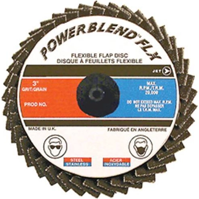 JET - 502075 - 3″ Z80 POWERBLEND FLX Roll-on Flap Disc pa1