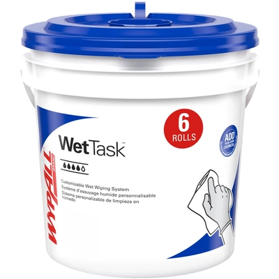 KIMBERLY-CLARK - 06001 - PowerClean WetTask Wipers for Solvents System (Pack of 6) pa1