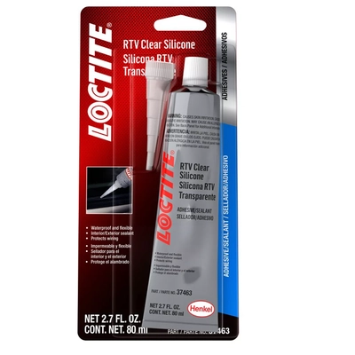 LOCTITE - 491981 - RTV Clear Silicone Adhesive Sealant Automotive Grade Waterproof Gasketing pa1