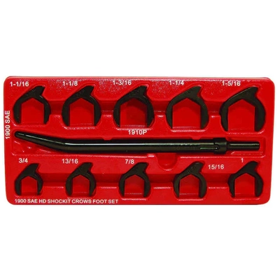 LTI TOOLS - 1900 - 10 Piece Crows Foot Set pa1