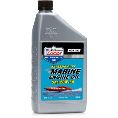 LUCAS OIL - 10653 - Marine SAE 20W-50 Engine Oil pa1