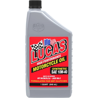 LUCAS OIL - 10793 - Synthetic SAE 10W-40 Motorcycle Oil pa4