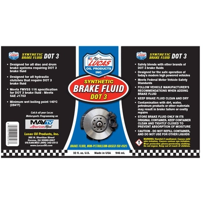 LUCAS OIL - 10826 - Brake Fluid pa2