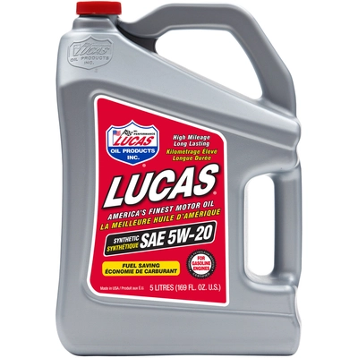 LUCAS OIL - 20127 - 5W-20 Synthetic Motor Oil-5L pa1