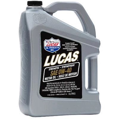 LUCAS OIL - 20187 - 5W-40 Synthetic Motor Oil-5L pa1