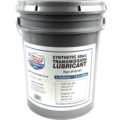 LUCAS OIL PRODUCTS INC. - 10147 - Synthetic 50 WT Transmission Oil pa3