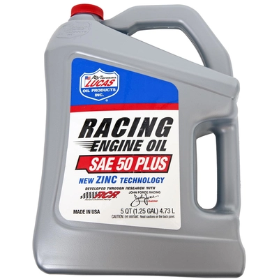 LUCAS OIL PRODUCTS INC. - 10347 - Plus Racing Oil pa1