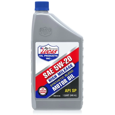 LUCAS OIL PRODUCTS INC. - 11261 - Lucas High Mileage Synthetic Blend SAE 5W-20 Motor Oil pa1