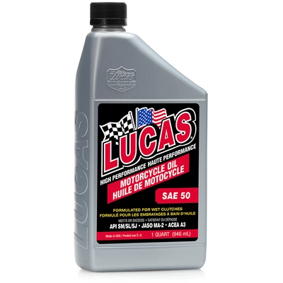LUCAS OIL PRODUCTS INC. - 20700 - Motorcycle Oil pa1