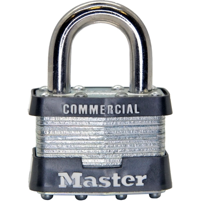 MASTER LOCK - 1 - 1-3/4in Wide Laminated Steel Pin Tumbler Padlock pa9