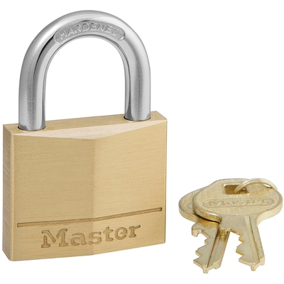 MASTER LOCK - 140D - 1-9/16in Wide Solid Brass Body Padlock pa1