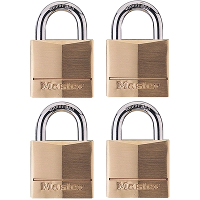 MASTER LOCK - 140Q - 1-9/16in Wide Solid Brass Body Padlock pa1