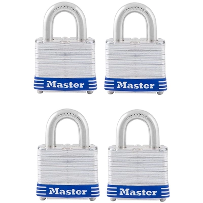MASTER LOCK - 3008D - 1-9/16in Wide Laminated Steel Pin Tumbler Padlock pa1
