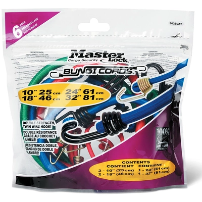 MASTER LOCK - 3026DAT - Twin Wire Bungee Cord Assortment pa1