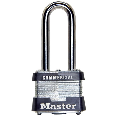 MASTER LOCK - 3LH - 1-9/16in Wide Laminated Steel Pin Tumbler Padlock pa4