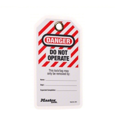 MASTER LOCK - 497A - Lockout Laminated Tags pa3