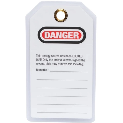 MASTER LOCK - 497AD - Lockout Laminated Tags pa1