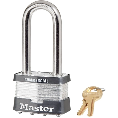 MASTER LOCK - 5KALJ-A297 - Laminated Steel Pin Tumbler Padlock with 2-1/2in (64mm) Shackle, Keyed Alike pa1