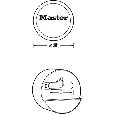 MASTER LOCK - 6271KA - Reinforced Zinc Die-Cast Hidden Shackle Rekeyable Pin Tumbler Padlock pa2