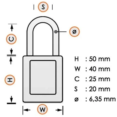 MASTER LOCK - 6835BLK - Aluminum Safety Padlock pa2