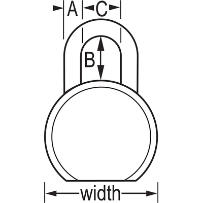 MASTER LOCK - 930DPF - Wide Solid Steel Body Padlock pa2