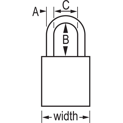 MASTER LOCK - A1105CLR - Silver Anodized Aluminum Safety Padlock pa2