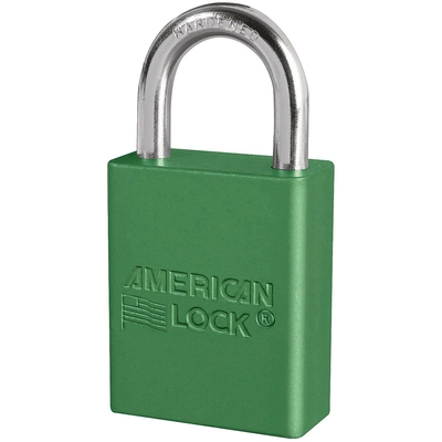 MASTER LOCK - A1105GRN - Green Anodized Aluminum Safety Padlock pa1