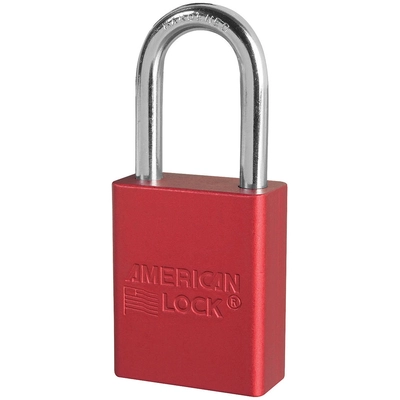 MASTER LOCK - A1106KARED - Red Anodized Aluminum Safety Padlock pa1