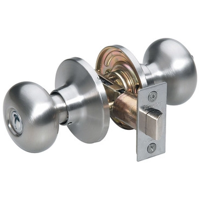 MASTER LOCK - BCO0315 - Biscuit Style Bed and Bath Door Knob; Satin Nickel pa1