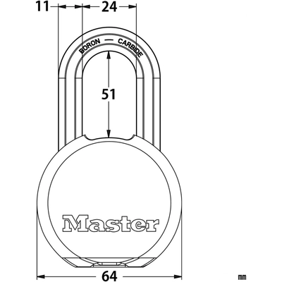 MASTER LOCK - M930BLCDLHHC - Magnum Series Padlock pa2