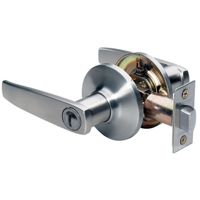 MASTER LOCK - SLL0315 - Straight Style Lever Bed and Bath Door Knob pa1