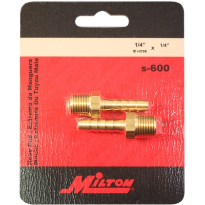 MILTON - S-600 - 1/4" MNPT 1/4" ID Hose End Fitting pa2