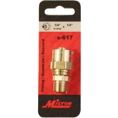 MILTON - S-617 - 1/4" MNPT 5/8" OD Reusable Hose End Fitting pa2