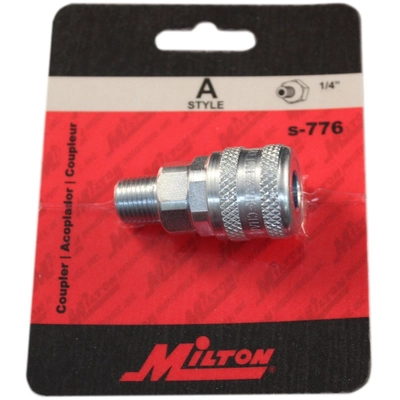 MILTON - S-776 - 1/4" MNPT A-Style Coupler pa2