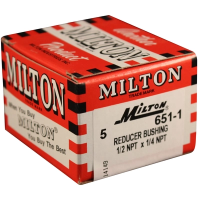 MILTON INDUSTRIES INC - 651-1 - 1/4" NPT Hose Reducer Bushing (Pack of 5) pa2