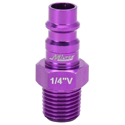 MILTON INDUSTRIES INC - 760VC20 - V-Style 1/4" (M) NPT x 1/4" Quick Coupler Plug pa2