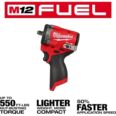 MILWAUKEE - 2562-20 - 3/8" Stubby Impact Wrench pa3