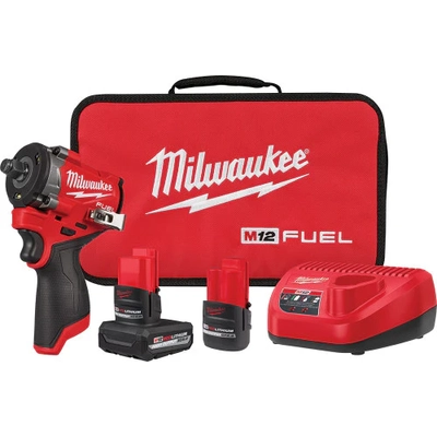 MILWAUKEE - 2563-22 - Stubby Impact Wrench Kit pa1